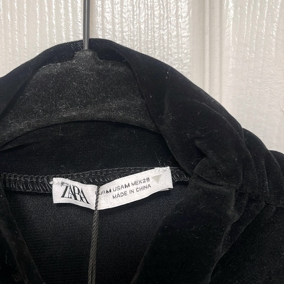 NWT Zara Velvet Midi Dress - Picture 9 of 13